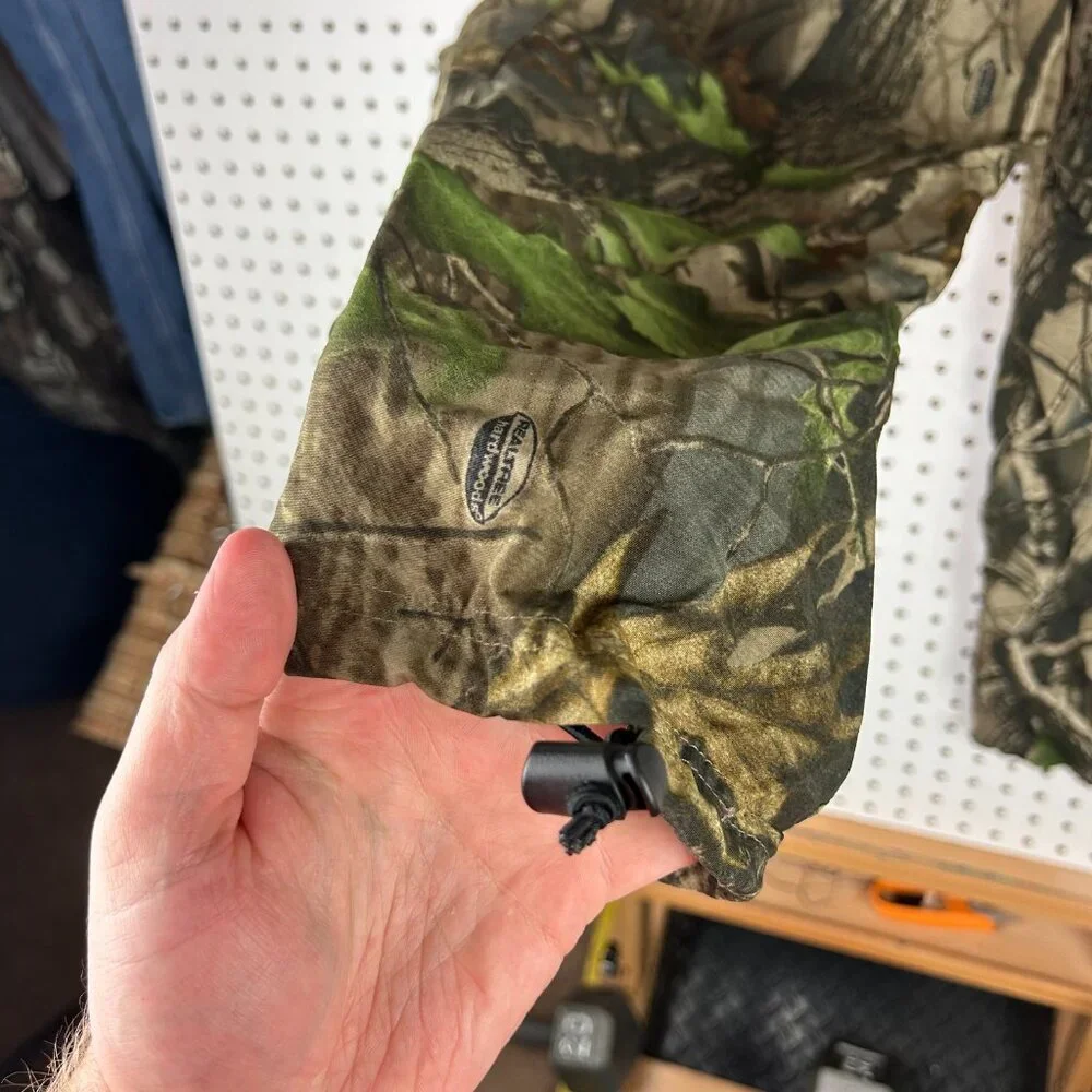 Remington Realtree Baggy Cargo Pants Large Y2K‎ Camo Zip Off Shorts w/ Belt Hunt